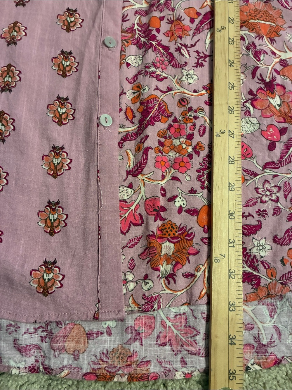 Knox Rose Pink Floral Mix-Print Button-Up Top - Picture 7 of 11